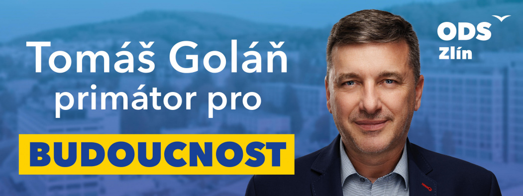 Kandidátem ODS na primátora je Tomáš Goláň, prioritami jsou udržení mladých lidí ve Zlíně a perspektivní budoucnost